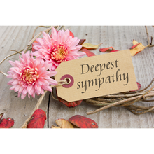 Load image into Gallery viewer, Deepest Sympathy Card | Challah Online
