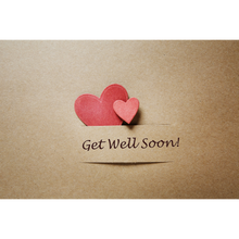 Load image into Gallery viewer, Get Well Soon Card with Decorative Ribbon | Challah Online
